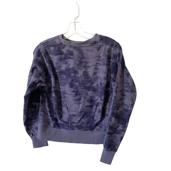 Athleta Crew Neck Tie-Dye Sweatshirt Purple Size XS - Picture 2 of 7